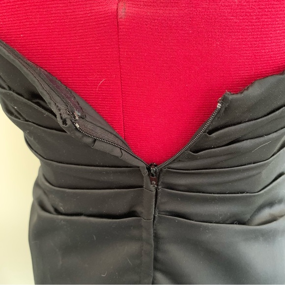 Bari Jay little black dress bridesmaid prom size 14 floor length - Picture 5 of 9